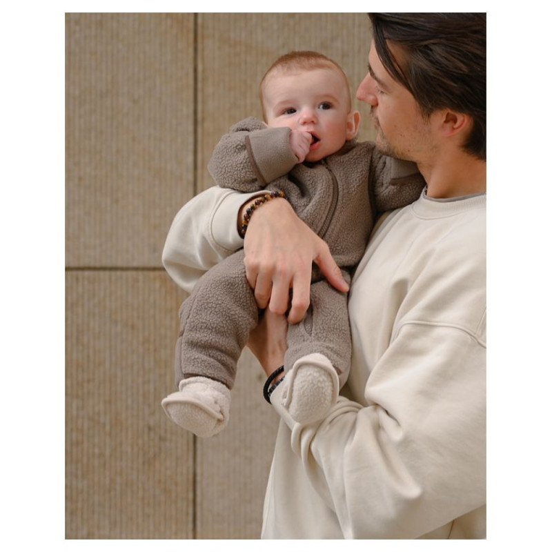 Lodger Slipper Teddy čībiņas, Birch, 6-12m - SLT 599_6-12