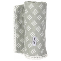 Lodger Swaddle Tribe Muslin kokvilnas autiņš, 120x120 cm, Silt Green - SWT 080