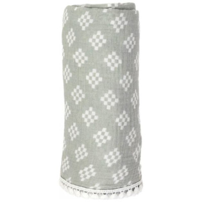 Lodger Swaddle Tribe Muslin kokvilnas autiņ&scaron;, 120x120 cm, Silt Green - SWT 080