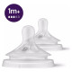 Philips Avent Natural Response pudeļu silikona knupīši, vidēja plūsma, 1M+ (2 gab.) - SCY963/02
