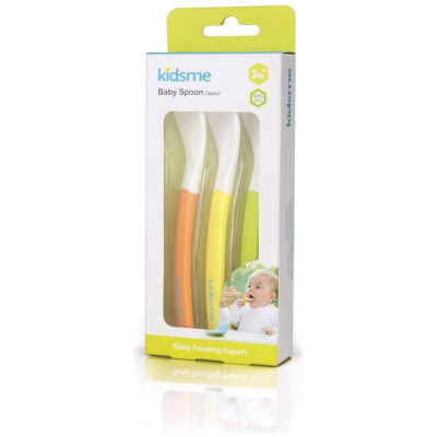 Kidsme karotī&scaron;u komplekts (3 gab.), oranža, dzeltena, zaļa, no 3 mēn. - 140298