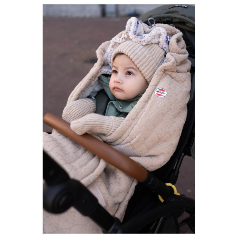 Lodger Hatter Folklore merino vilnas cepure, Beige, 3-6m - HTM 630_3-6