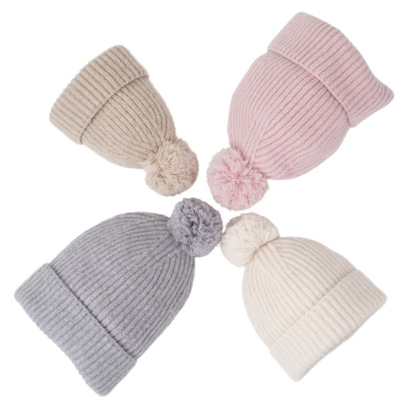 Lodger Hatter Folklore merino vilnas cepure, Beige, 3-6m - HTM 630_3-6