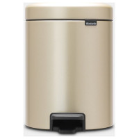 Brabantia atkritumu tvertne ar pedāli NewIcon, 5 l, Champagne - 304422