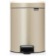 Brabantia atkritumu tvertne ar pedāli NewIcon, 5 l, Champagne - 304422