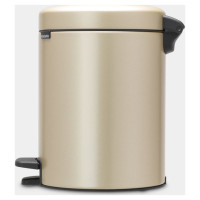 Brabantia atkritumu tvertne ar pedāli NewIcon, 5 l, Champagne - 304422