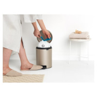 Brabantia atkritumu tvertne ar pedāli NewIcon, 5 l, Champagne - 304422
