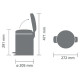 Brabantia atkritumu tvertne ar pedāli NewIcon, 5 l, Champagne - 304422
