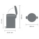 Brabantia atkritumu tvertne ar pedāli NewIcon, 12 l, Brilliant Steel - 113581