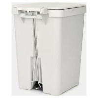 Brabantia atkritumu tvertne ar pedāli StepUp,25 l, Light Grey - 800207