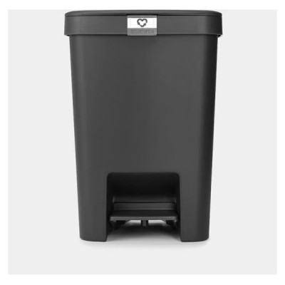 Brabantia atkritumu tvertne ar pedāli StepUp,25 l, Dark Grey - 800269