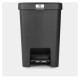 Brabantia atkritumu tvertne ar pedāli StepUp,25 l, Dark Grey - 800269
