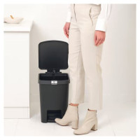 Brabantia atkritumu tvertne ar pedāli StepUp,25 l, Dark Grey - 800269