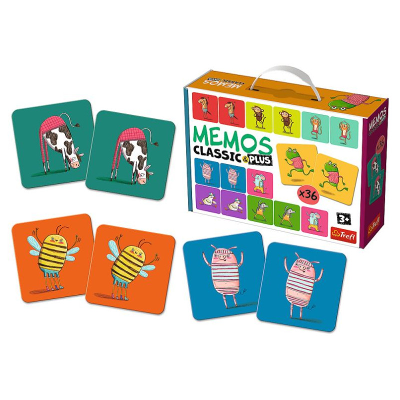 Trefl Memo Classic Plus Skaņas un kustības