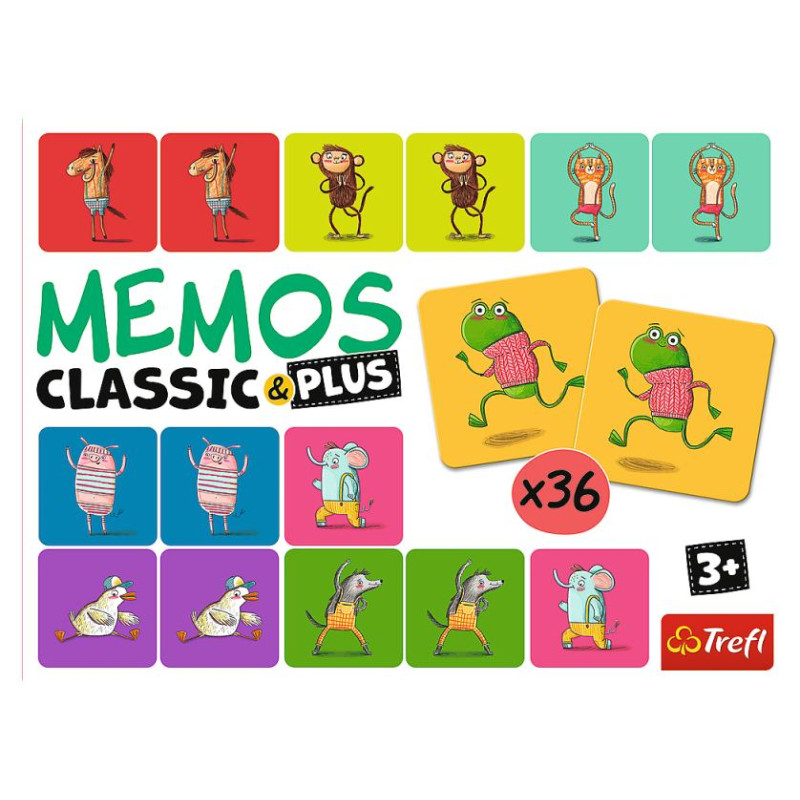 Trefl Memo Classic Plus Skaņas un kustības