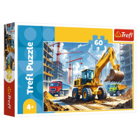 Trefl Puzle Ekskavatora-iekrāvēja traktors, 60 gab.