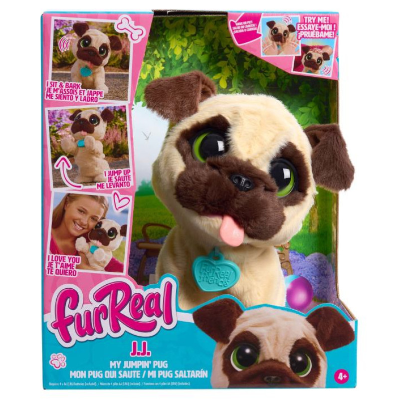 Furreal JJ My Jumping Pug Interaktīvā rotaļlieta