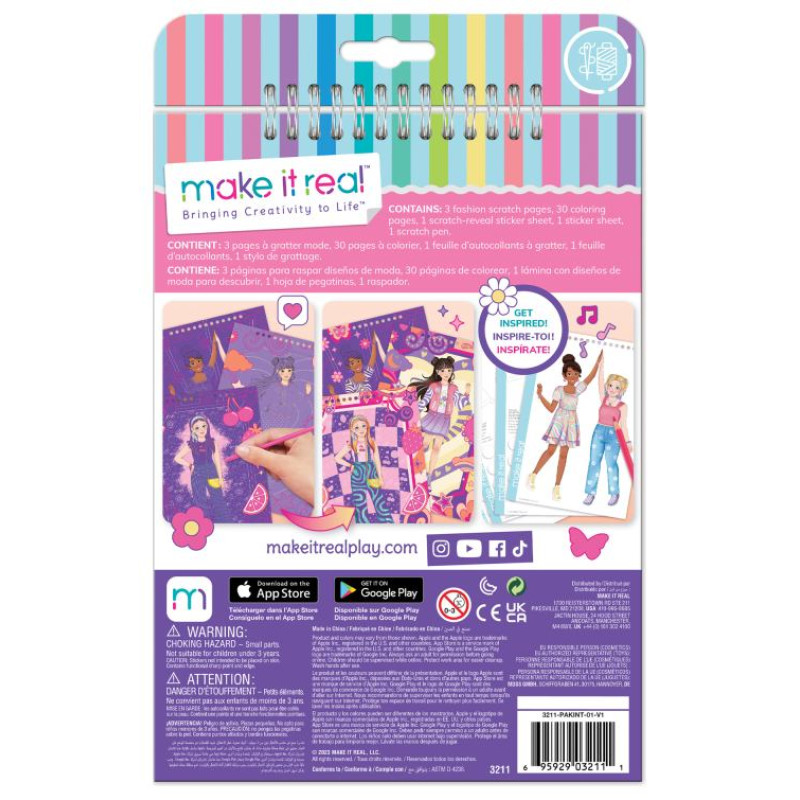 Make It Real Modes dizaina skrāpējamā māksla: Groovy Vibes