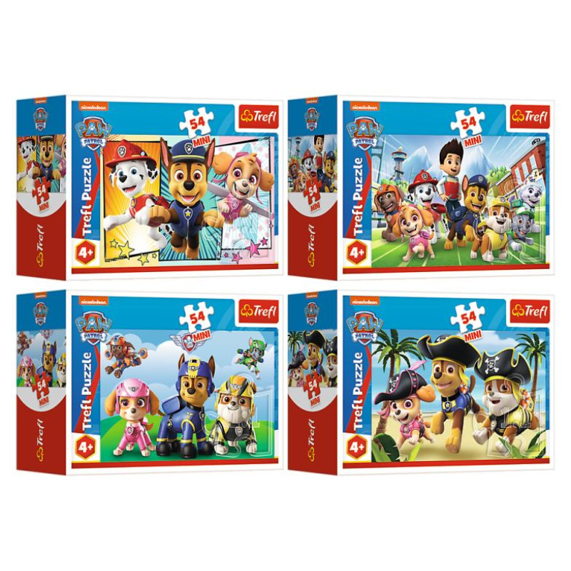 Trefl PAW PATROL Mini puzle Ķepu Patruļa, 54 gab.