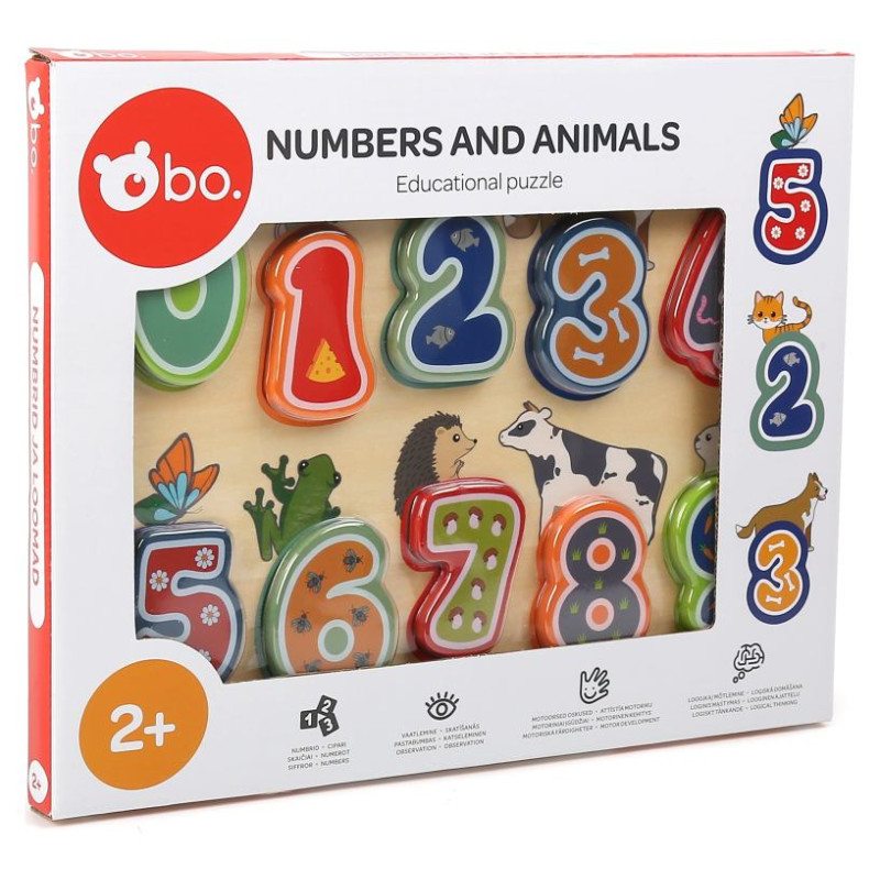 BO. Izglītojo&scaron;a puzle "Skaitļi un dzīvnieki"