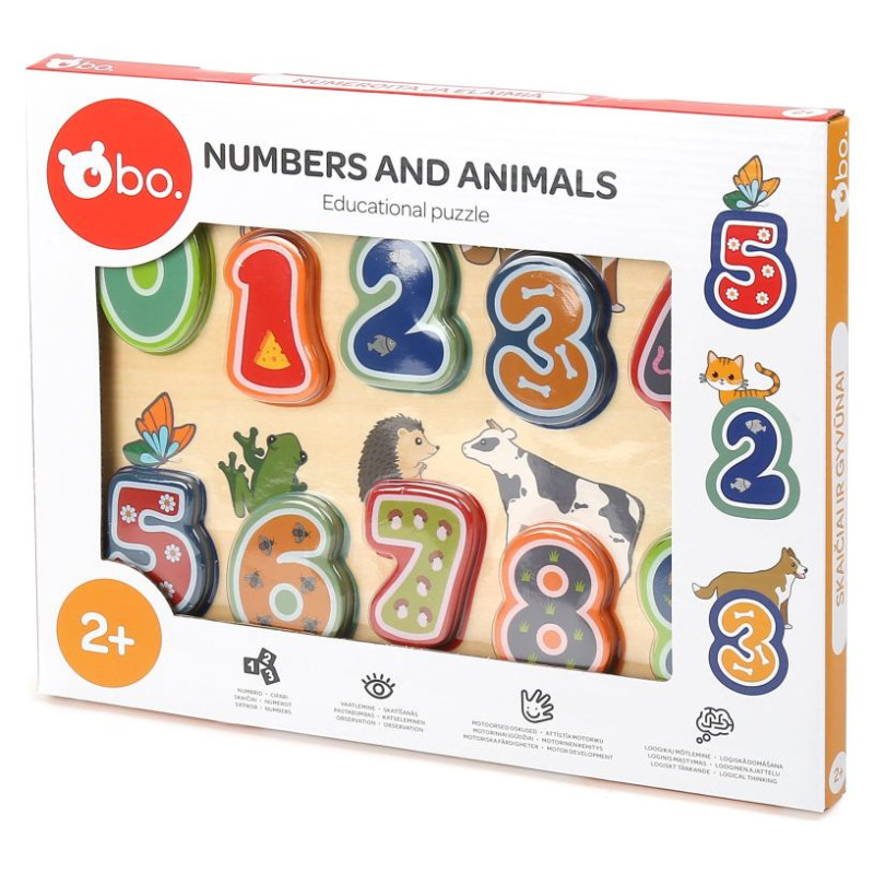 BO. Izglītojo&scaron;a puzle "Skaitļi un dzīvnieki"