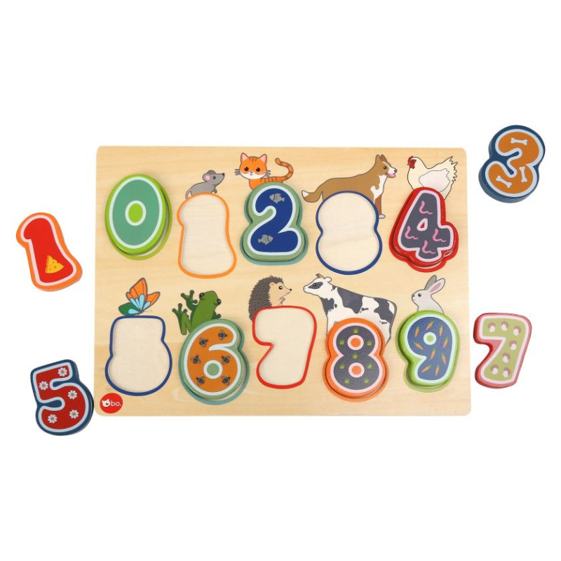 BO. Izglītojo&scaron;a puzle "Skaitļi un dzīvnieki"