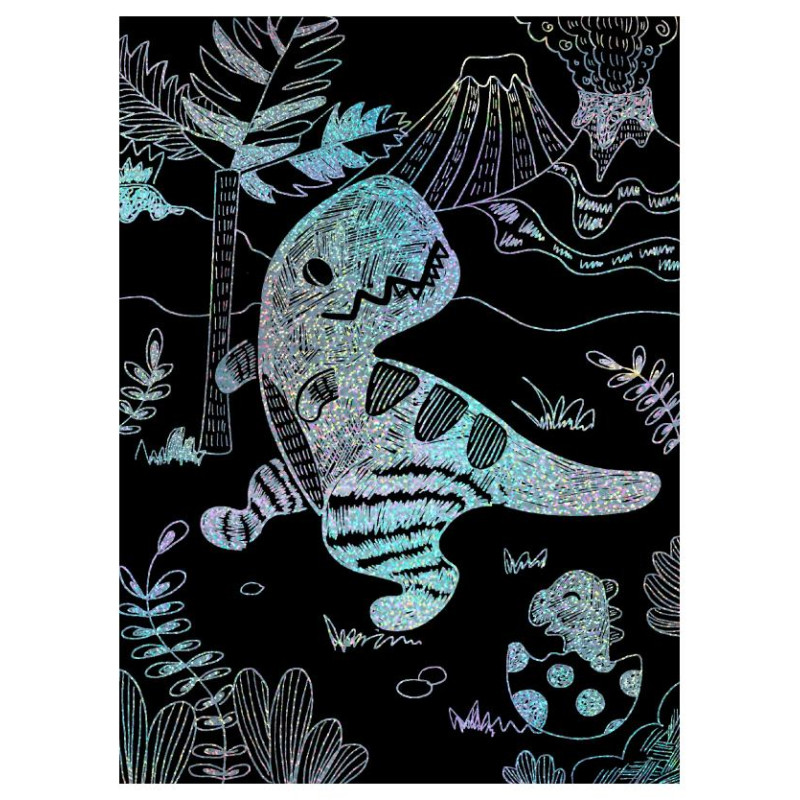 Avenir Nokasāmais komplekts ar trafaretiem: Dinozauri