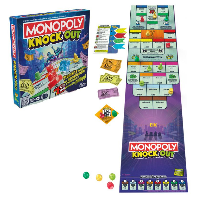 Monopoly настольная игра настольная игра Knockout (на литовском яз.)
