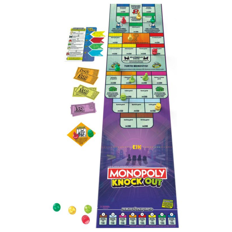 Monopoly настольная игра настольная игра Knockout (на литовском яз.)