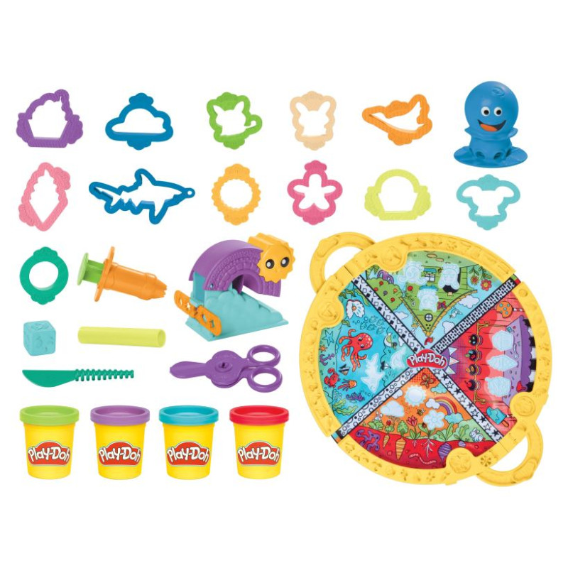 Play-Doh Rotaļu komplekts Salokāms un ērti pārnēsājams rotaļu paklājiņ&scaron;