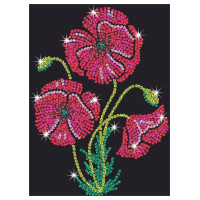 Kitfix Amatniecības komplekts Sequin Art Purple spīdumiņu māksla, Magones