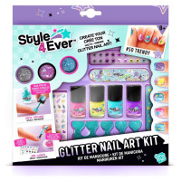 Style 4 Ever STYLE 4EVER Nagu rotāšanas komplekts ar spīdumiņiem