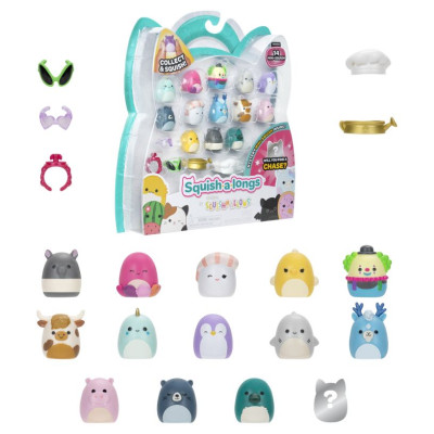 Squishmallows SQUISH-A-LONGS figūriņas, 14 gab., 2,5&nbsp;cm