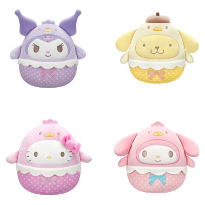 Squishmallows HELLO KITTY Mīkstā rotaļlieta, Lieldienu sērija, 20 cm