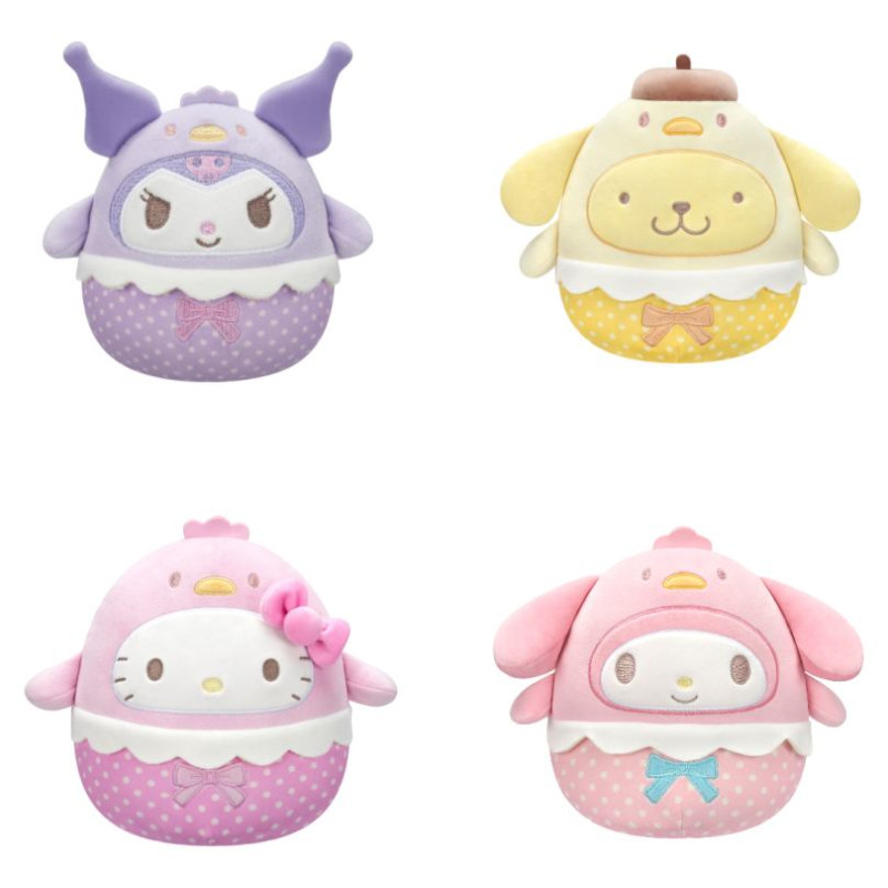 Squishmallows HELLO KITTY Mīkstā rotaļlieta, Lieldienu sērija, 20 cm