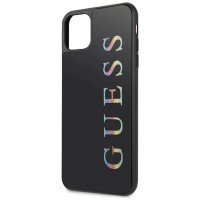 Guess GUHCN65LGMLBK iPhone 11 Pro Max black/black hard case Glitter Logo