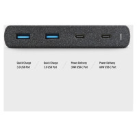 Uniq HUB Uniq Surge LITHOS Collective 90W 2xUSB-A QC 3.0 / 2xUSB-C PD 3.0 - black