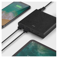 Uniq HUB Uniq Surge LITHOS Collective 90W 2xUSB-A QC 3.0 / 2xUSB-C PD 3.0 - black