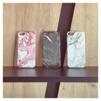Wozinsky Marble TPU case cover for iPhone 13 Pro Max pink