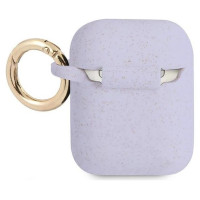 Guess GUA2SGGEU AirPods cover purple/purple Silicone Glitter