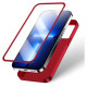 Joyroom 360 Full Case front and back cover for iPhone 13 Pro + tempered glass screen protector red (JR-BP935 red)