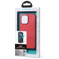 Joyroom 360 Full Case front and back cover for iPhone 13 Pro + tempered glass screen protector red (JR-BP935 red)