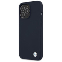 BMW Silicone Signature Case for iPhone 13 Pro Max 6.7" - Navy Blue