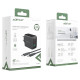 Acefast 2in1 wall charger 2x USB-C / USB-A 65W, PD, QC 3.0, AFC, FCP (set with USB-C 1.2m cable) black (A13 black)