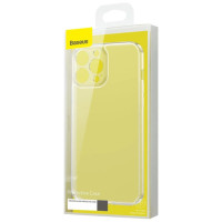 Baseus Frosted Glass Case Cover for iPhone 13 Pro Hard Cover with Gel Frame black (ARWS001001)