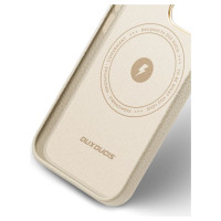 Dux Ducis Roma leather case for iPhone 13 Pro Max elegant genuine leather case white