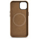 Icarer Oil Wax Premium Leather Case magnetic leather iPhone 14 case with MagSafe brown (WMI14220701-TN)