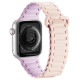 Dux Ducis Strap (Armor Version) Apple Watch Ultra, SE, 9, 8, 7, 6, 5, 4, 3, 2, 1 (49, 45, 44, 42 mm) Silicone Magnetic Band Bracelet Pink Purple