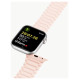 Dux Ducis Strap (Armor Version) Apple Watch Ultra, SE, 9, 8, 7, 6, 5, 4, 3, 2, 1 (49, 45, 44, 42 mm) Silicone Magnetic Band Bracelet Pink Purple