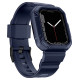 Kingxbar CYF106 2in1 armored case for Apple Watch SE, 9, 8, 7, 6, 5, 4, 3, 2, 1 (41, 40, 38 mm) with strap blue